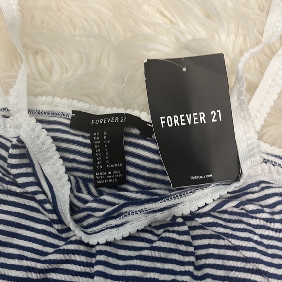 COPY- Forever 21 Navy and White Cami Crop Top - Picture 5 of 7